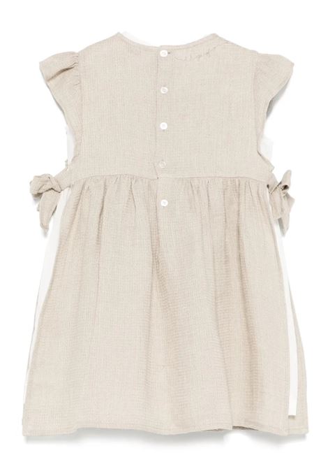 Abito Scamiciato In Lino Waffle Beige IL GUFO | P25VM510L0017140